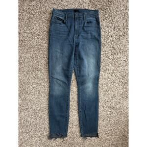 Mother Denim Jeans Stunner Zip Ankle Step Fray Size 27 Medium Wash Women